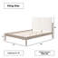 Structure de lit en bois massif Ardin avec tête de lit tapissier crème-1052848201-1052848247