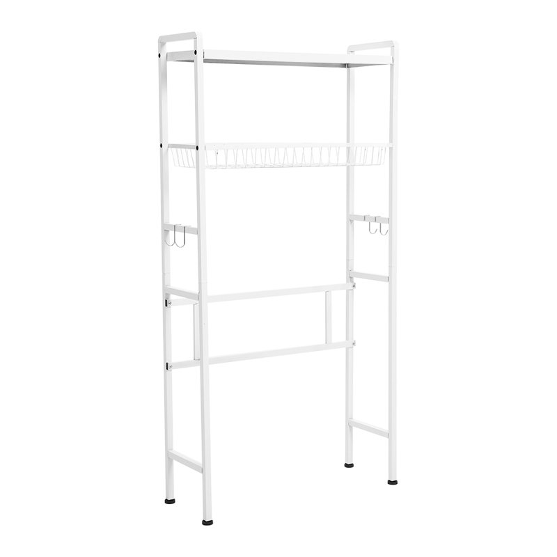 storage rack above washing machine, White