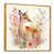 Toile avec cadre flottant or