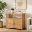 Ensemble de table de bar en bois avec rangement, buffet pour armoire d'extérieur et d'intérieur