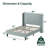 Alexio Upholstered Metal Wingback Bed-33062706