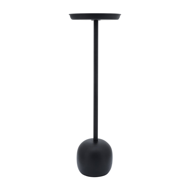 Table d'appoint moderne en métal avec plateau rond Rhapsody