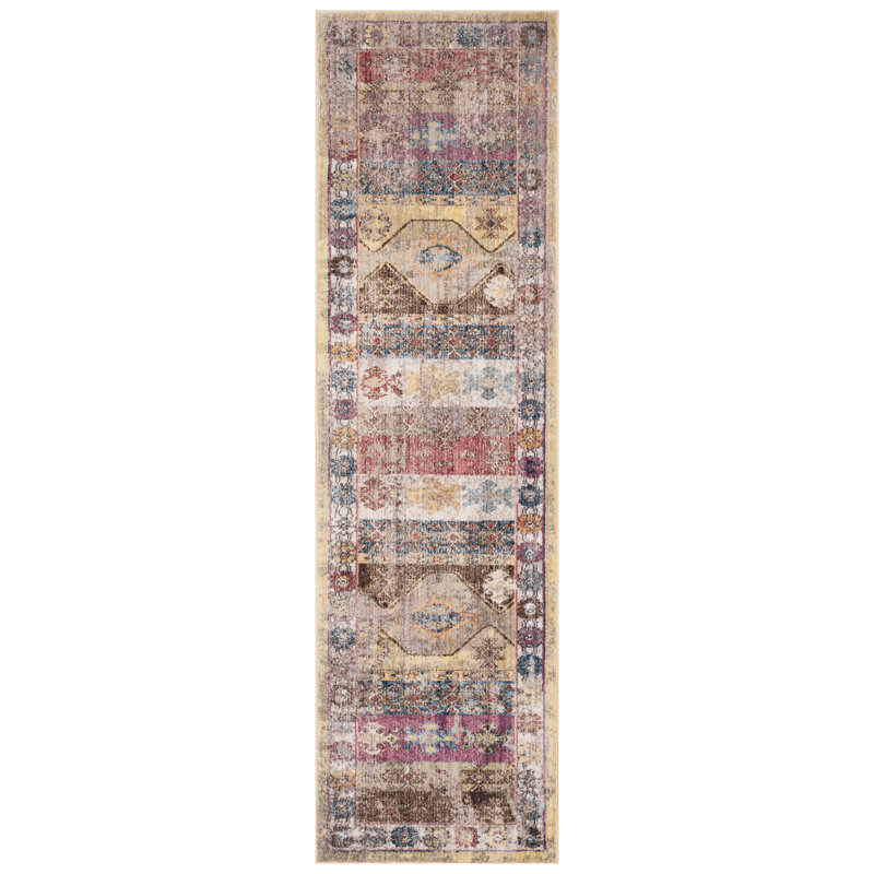 Reza Southwestern Hand Woven Area Rug, Runner 69 x 244 cm