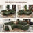 L-shaped Sleeper Sectional Upholstered Sofa Bed With Storage Space-916675493