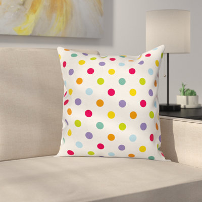 Colorful Dots Pillow Cover