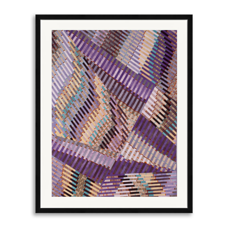 Couleurs sonores de Judith Larzelere, H 31,2 po x l 25,2 po, Papier avec cadre noir