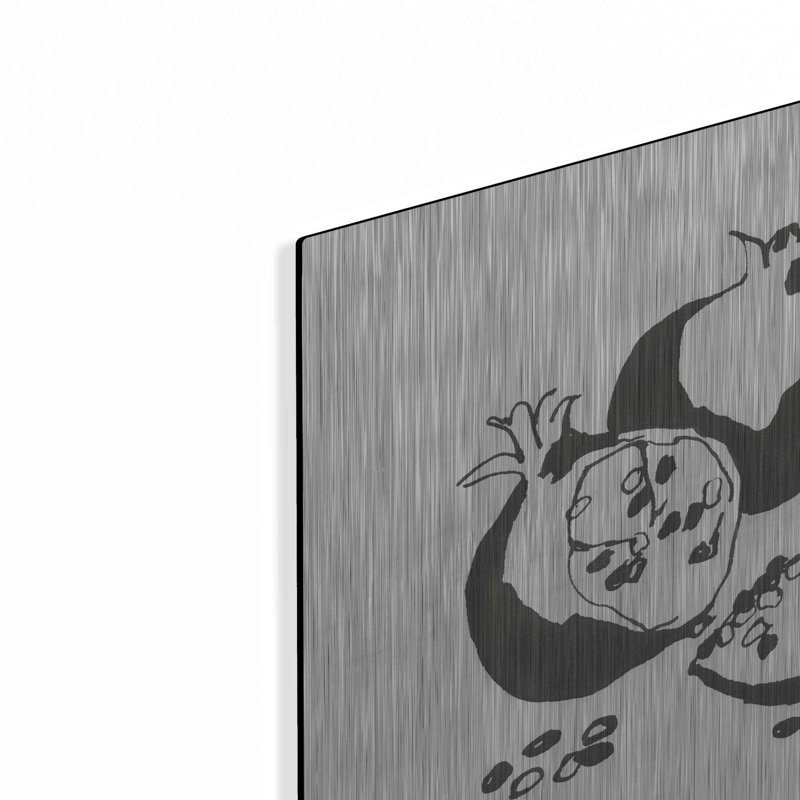 «Pomegranate II BW» par Chris Paschke, H 12 po x l 12 po