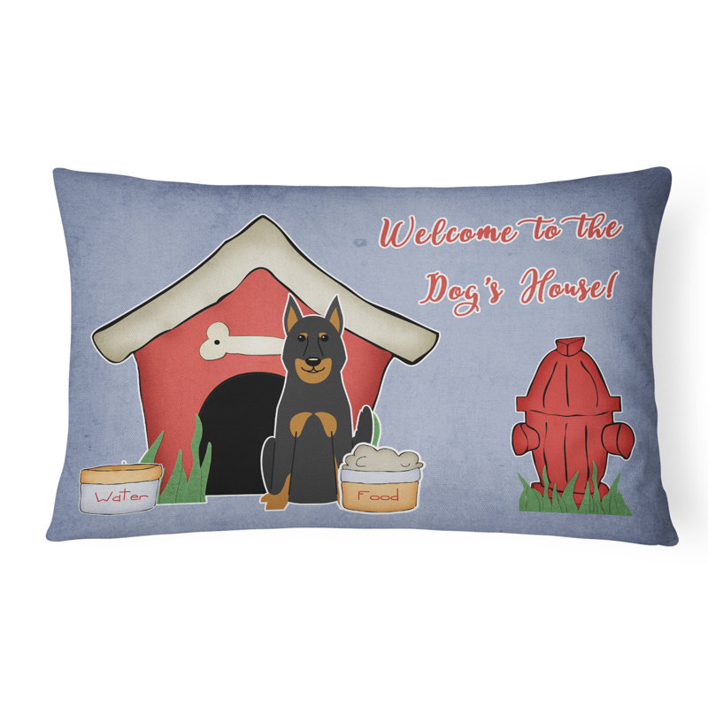 Coussin lombaire bleu intérieur/extérieur pour chien sauvage