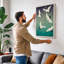 Flight of the Cranes Coastal - Wrapped Canvas-159881385-159881397