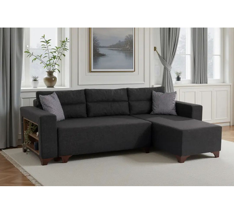 Canapé-lit d'angle, Anthracite