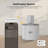 Penthouse Paws® Smart Wireless Cat Water Fountain 3.5L – WiFi App-Controlled, Ultra-Quiet 23 dB, Filtered, Battery-Powered Design, Stainless Steel-99447531