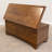 Waterfall Solid Wood Hope Chest, Quartersawn Oak Wood, Asbury Stain, 42"-1327829350