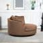 Fauteuil demi-tonneau rembourré avec housse-1830222244