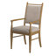 Chaise avec accoudoirs en tissu beige Cipolla-105513481
