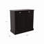 Armoire de trieur de linge à deux compartiments inclinable, durable et élégante pour la gestion organisée de la lessive