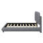 Lit plateforme tapissier, structure solide et design courbé élégant-865680642-865680653
