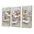 Toile avec cadre flottant or
