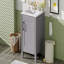 Meuble-lavabo de salle de bain avec lavabo en céramique, porte à fermeture en douceur, tablette ajustable en forme de U, support de rangement pour porte, armoire autoportante moderne-543642830