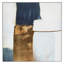 Astratto Blue And Gold Foil - Single Picture Frame Painting on Canvas