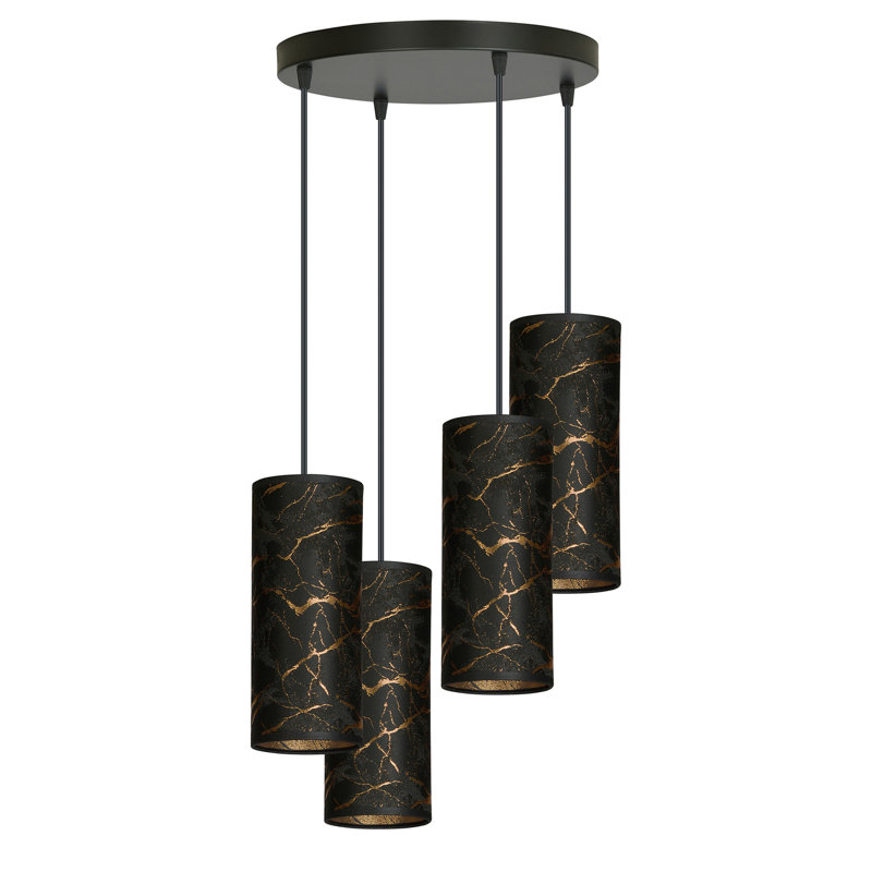 Sutter 4 - Light Cluster Pendant, Black