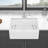 28 White Farmhouse Sink - 28 Inch Kitchen Sink Ceramic Single Bowl With Drain Assembly And Bottom Grid
