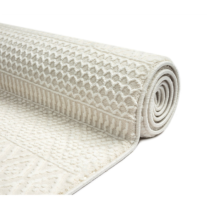 Carloz Ikat Machine -made Area Rug, Round 160cm