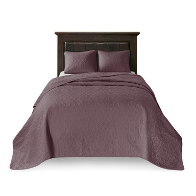 Reversible Quilt Set Purple King/Cal King