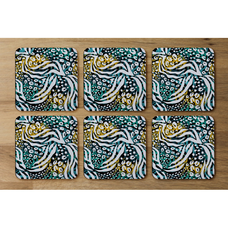 Square 6 Piece Coaster Set