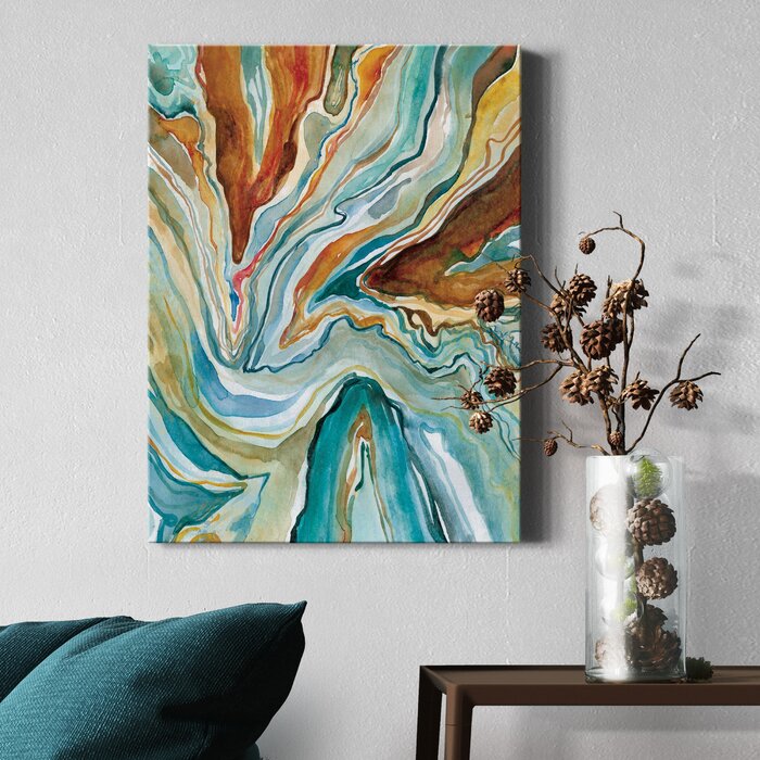 Wrought Studio Geo Formation II by J Paul - Wrapped Canvas Painting ...