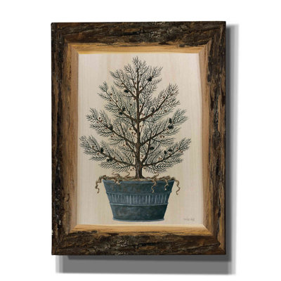 «Wood Land Pots Tree I» par Cindy Jacobs - peinture sur toile tendue