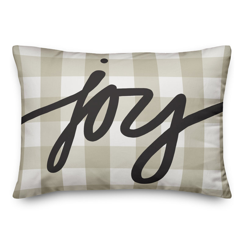 Gingham Reversible Throw Pillow
