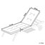Mujdat 195cm Long Reclining Acacia Single Chaise with Cushions and Table-904347142