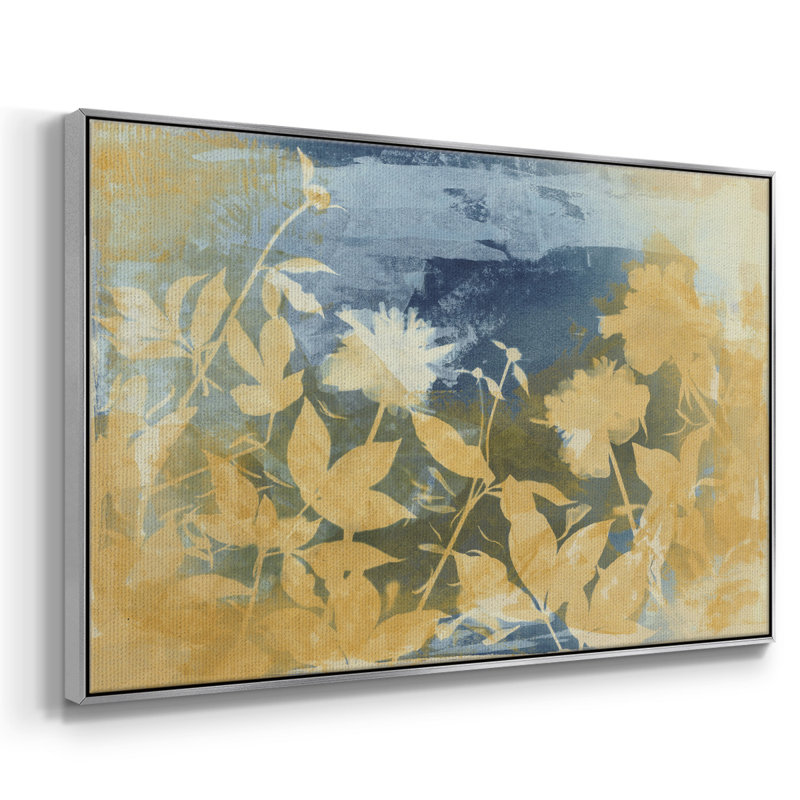 Célébrer - reproduction de cadre flottant sur toile, H 17 po x l 25 po x P 2 po, Argent