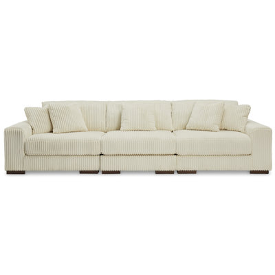Lindyn Ivory 3pc Sectional Sofa by Viva Furniture