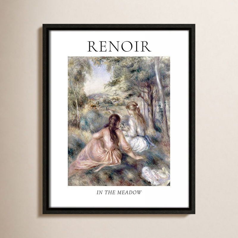 Collection «Old the prairie» par Auguste Renoir, Cadre flottant espresso, Non, H 15,5 po x l 12,5 po x P 2 po