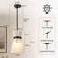 Luminaire suspendu en sablier 1 lumière-947201370
