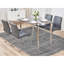Tapis gris noué à la main de conception unique 8 pi x 10 pi 1 po