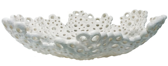 Meri Decorative Bowl, 4" H x 21.3" W x 21.3" D