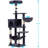 Cat Tree With Large Hammock, Multi-Level Cat Tower For Indoor Cats, Cat Condo With Sisal-Covered Scratching Posts And Top Perch, Smoky Grey MPJ050G