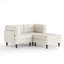 3 Seater Corduroy Sectional-286994997