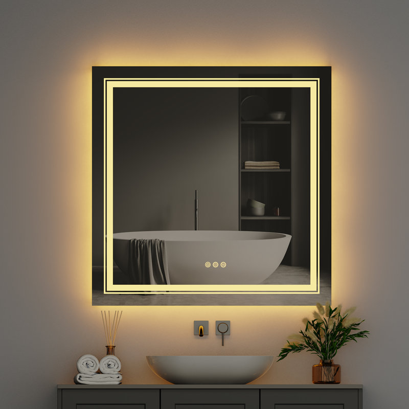 Lekya Wall Mirror, 90cm H x 90cm W