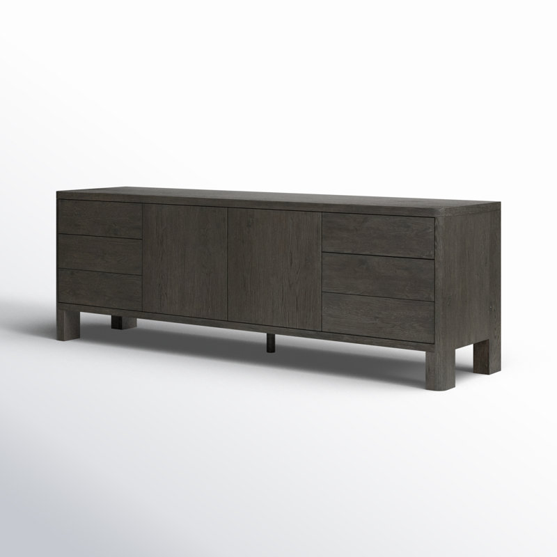 Noeline Media Console TV Stand, Black