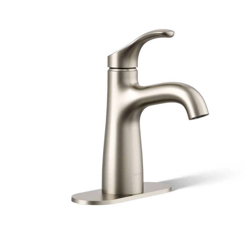 Simplice Single-Handle Bathroom Sink Faucet, Vibrant Brushed Nickel, 1.2 Gpm