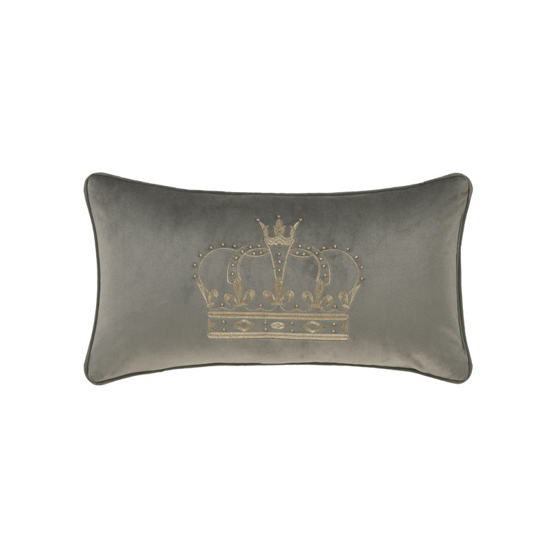 Townsend Crown Pillow Crown Boudoir, Charcoal