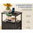 Nightstand With 3 Fabric Drawers,modern Bedside Table With Power Outlets,everyday Side Table With Led Light Strip,end Table With A Large Storage Shelf(2 Set)