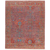Rock My Classics Wool Oriental Area Rug in Blue/Pink/Red