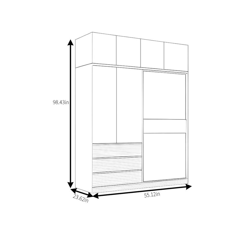 Kiska, 98" H x 55" W x 24" D
