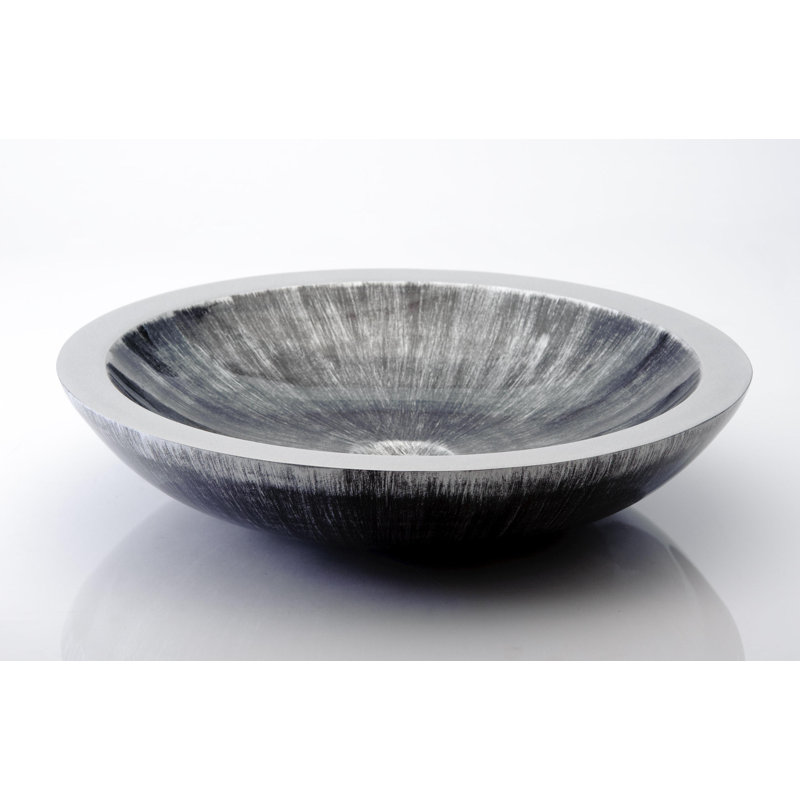 19.7'' L Bathroom Sink, Black Silver