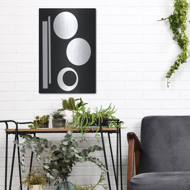 Art mural en métal «Prestige IV» par Regina Moore, H 16 po x l 12 po