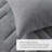Kyla Gray Double Diamond Quilted Fluffy 3-Piece King/Cal King Comforter Set-101517316-101517320